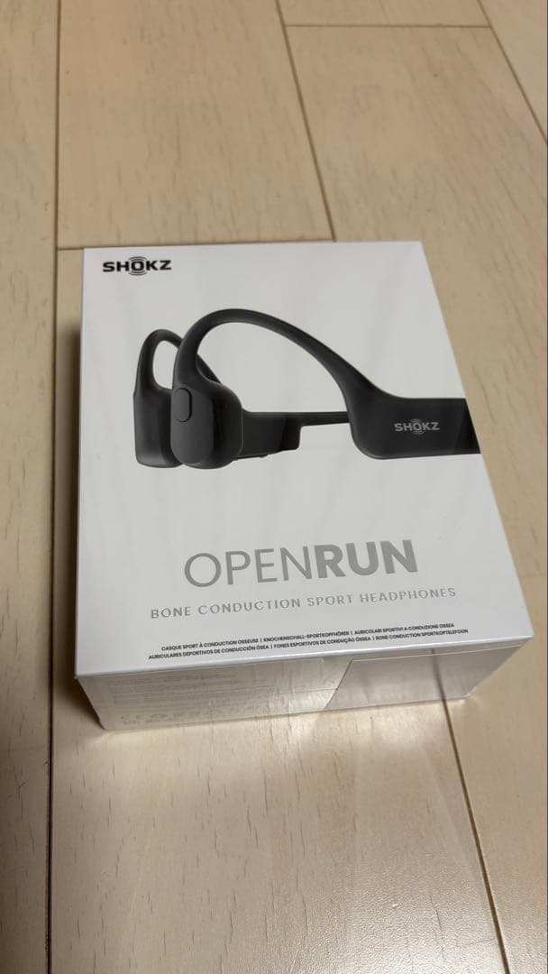 【未開封品】 SHOKZ OPENRUN 骨伝導イヤホン ブラック
