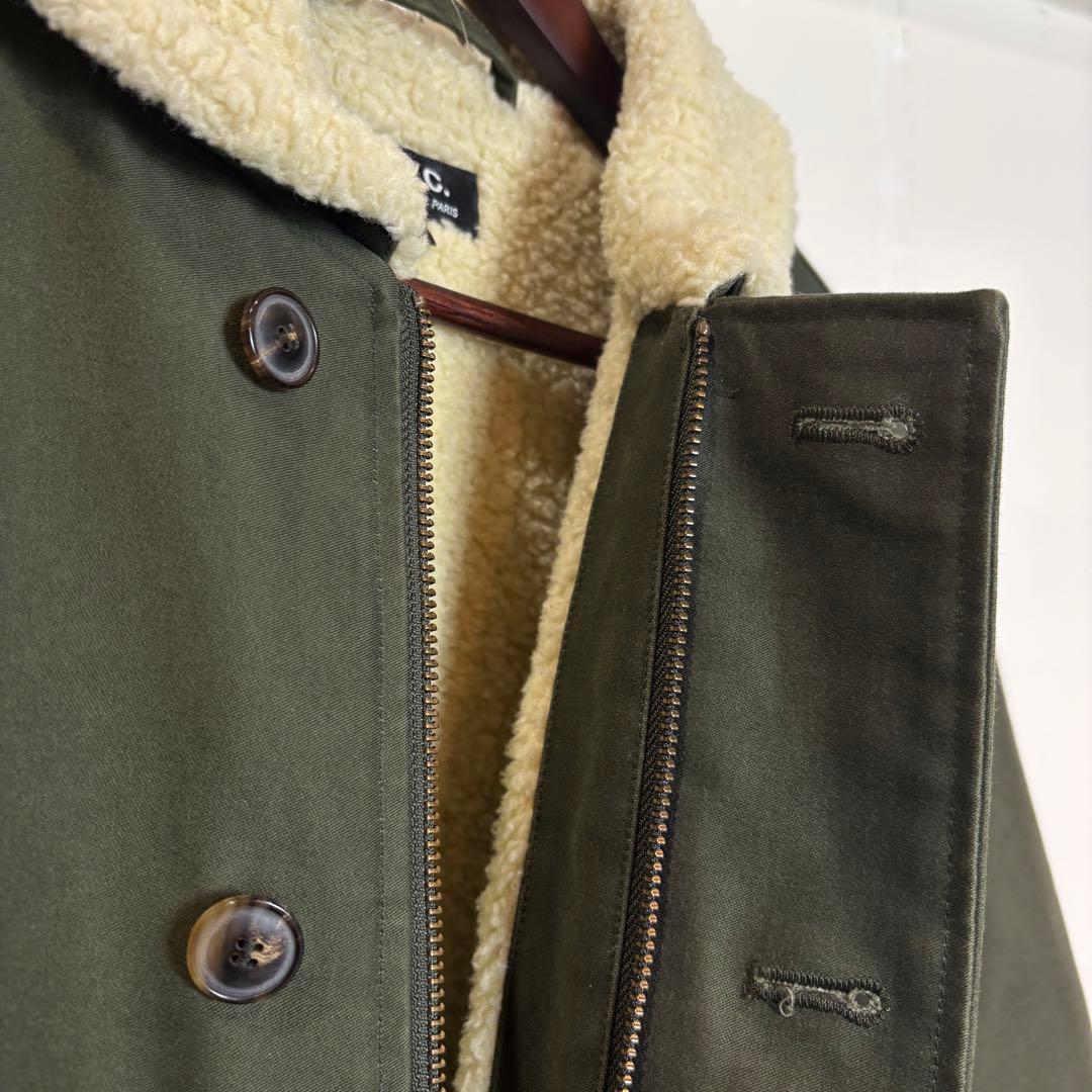 A.P.C. N-1 ボアライニング コットンジャケット カーキ Size M