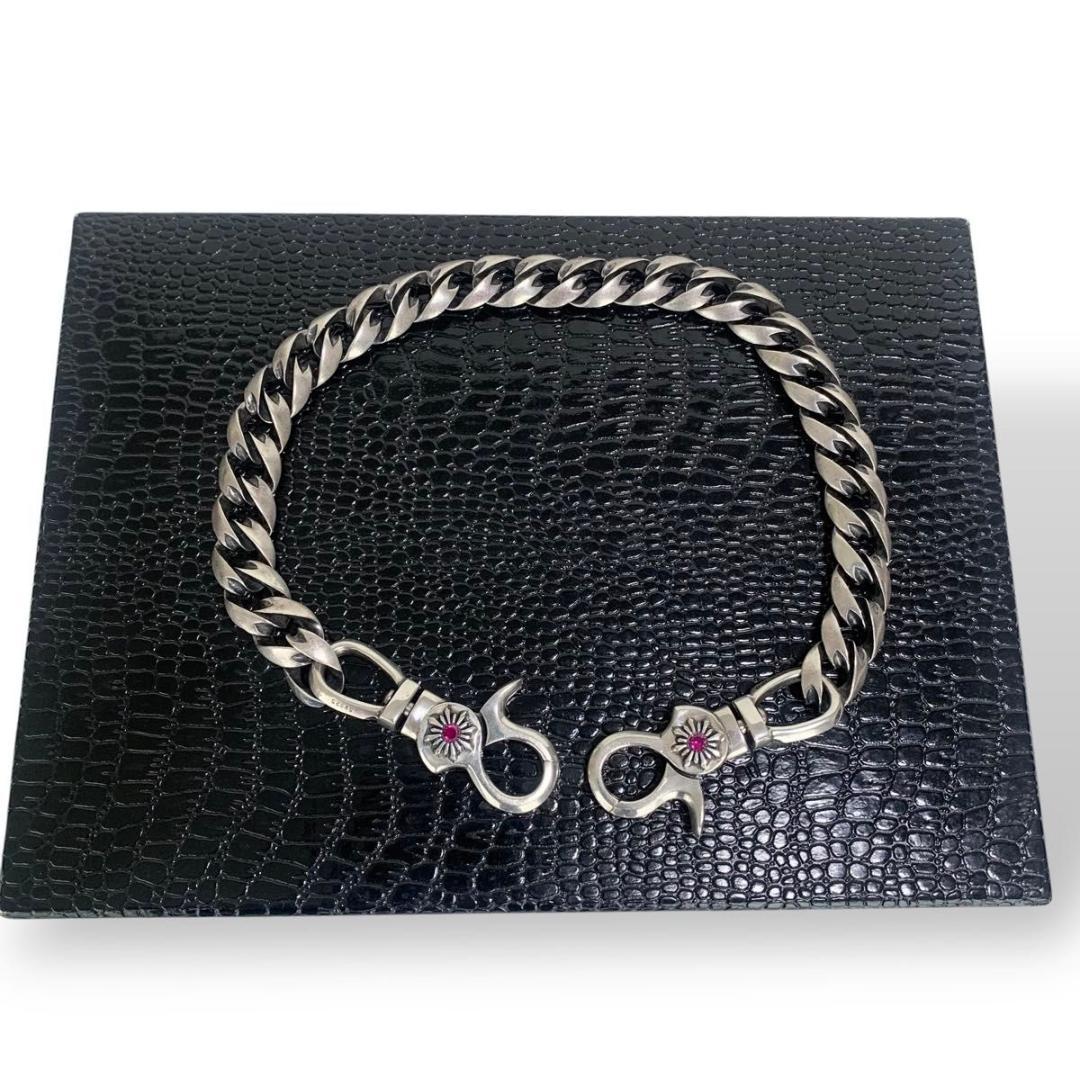 イサムカタヤマ バックラッシュ シルバー925 ルビー ウォレットチェーン