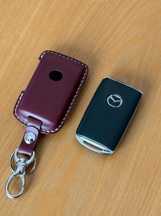 【レザモン】本革スマートキーケース マツダ車用 CX-8 CX-80 等