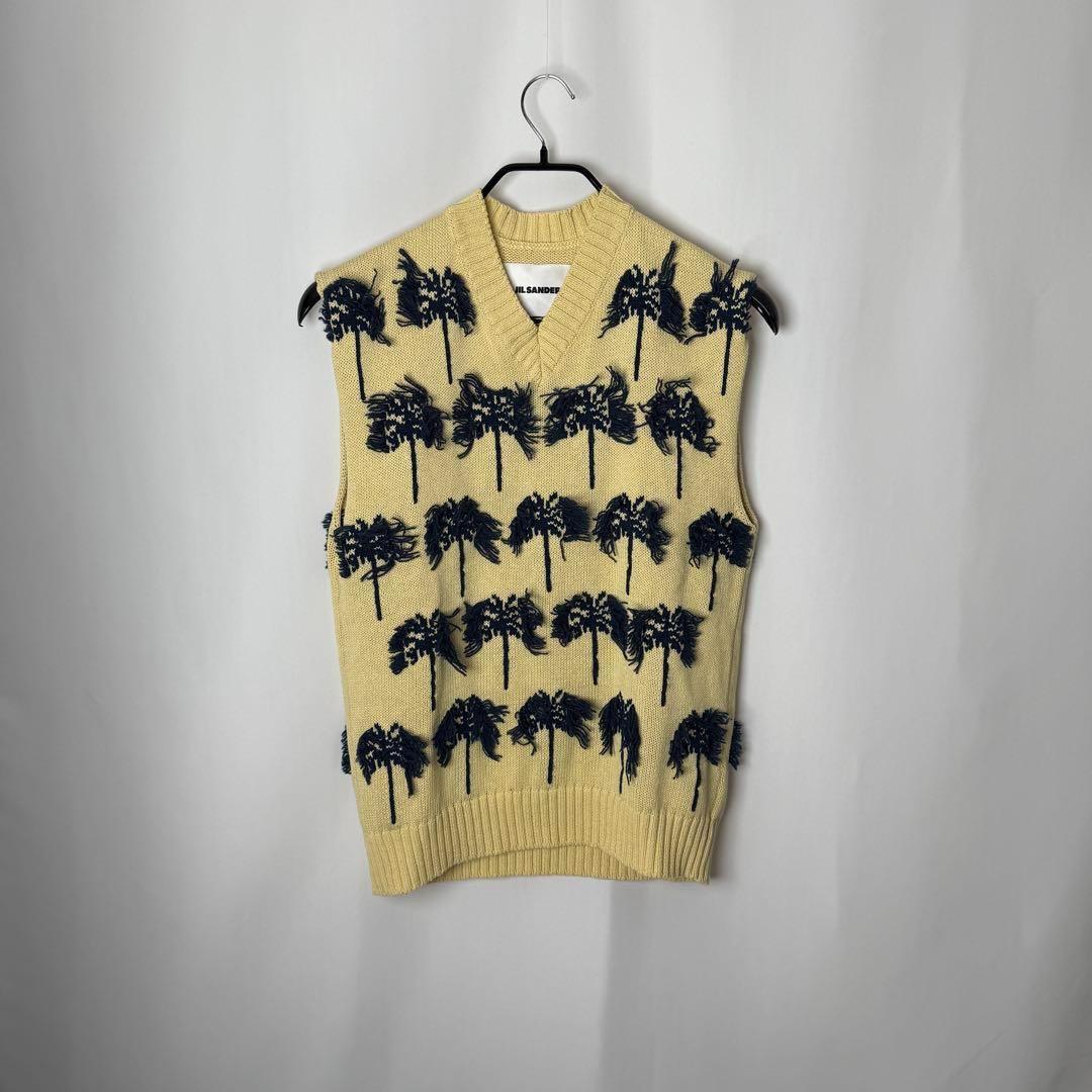 【定価18万】JILSANDER ジルサンダー ニット Vネック ベスト 46