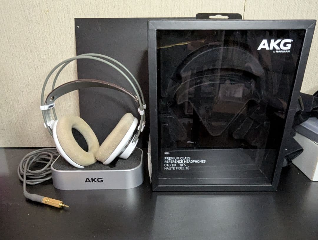 【変換プラグ付属】AKG K701 モニターヘッドホン 開放型 けいおん 秋山澪