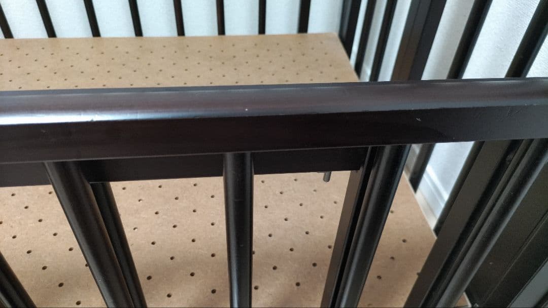 【Hideki Masuda】石崎家具 ベビーベッド 折りたたみ ブラウン