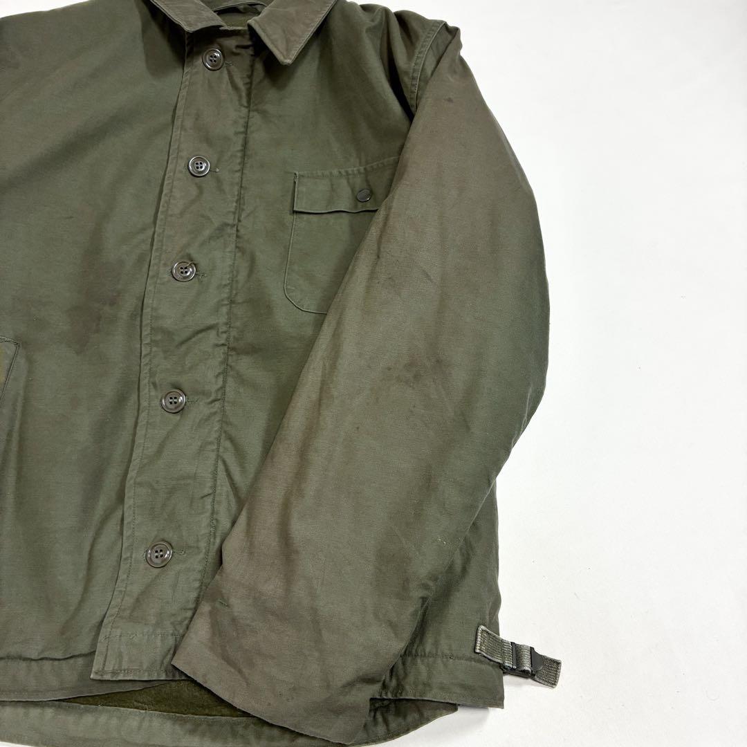 80s 米軍 A-2 希少 ステンシル入り デッキジャケット 42-44 裏ボア