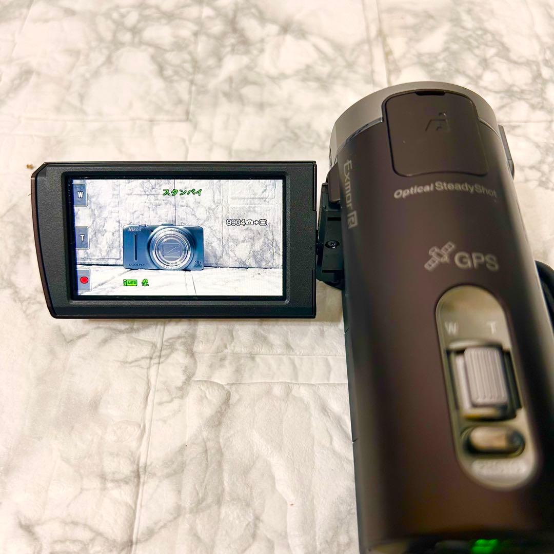 【完動品】 SONY HDR-CX370V ビデオカメラ 動作確認済 ブラウン