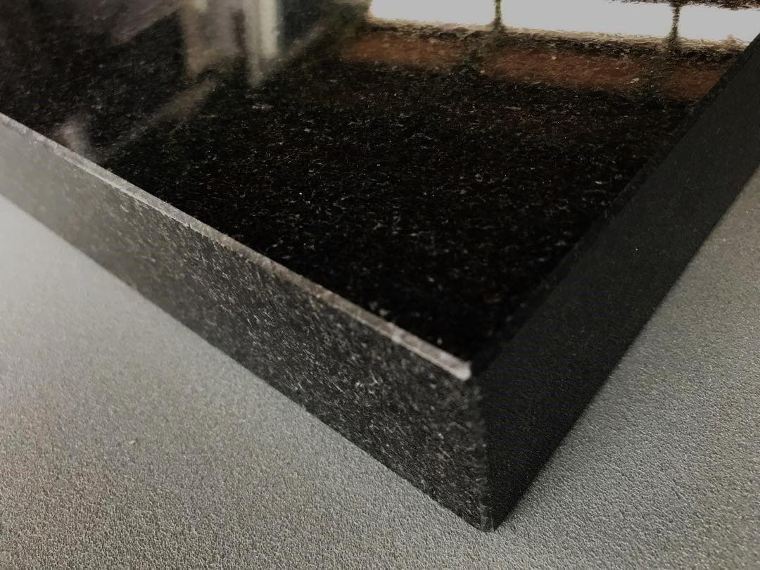 超最高級 天然黒御影石　オーディオボード●300×300×40●5面磨き　特価