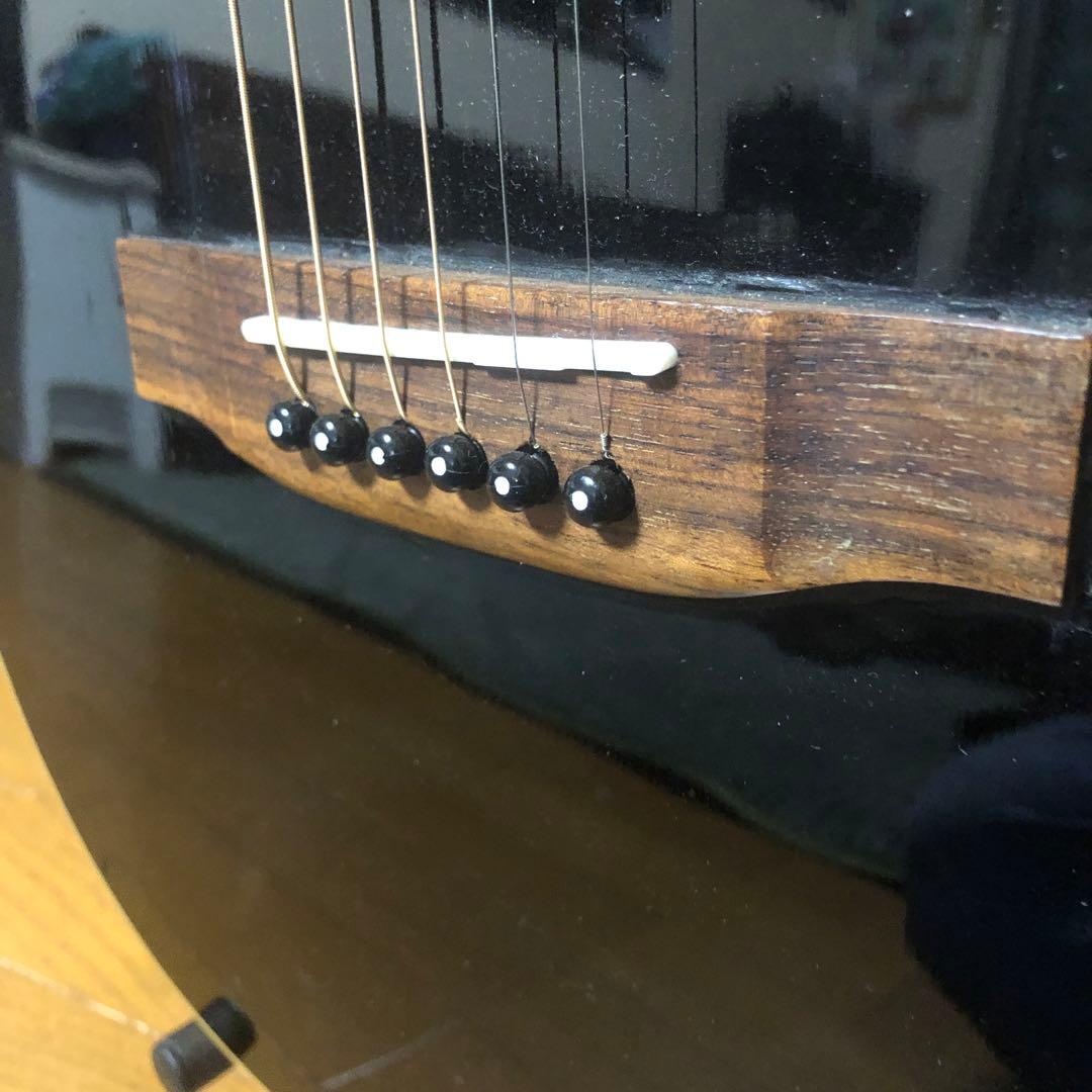 アコースティックギター ブラック 6弦