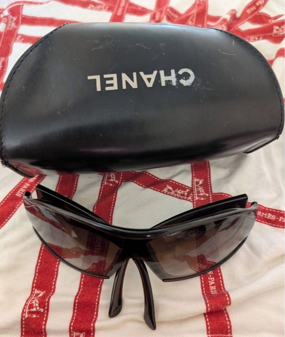 ヴィンテージCHANELサングラス6017ブラウン系ケース付き