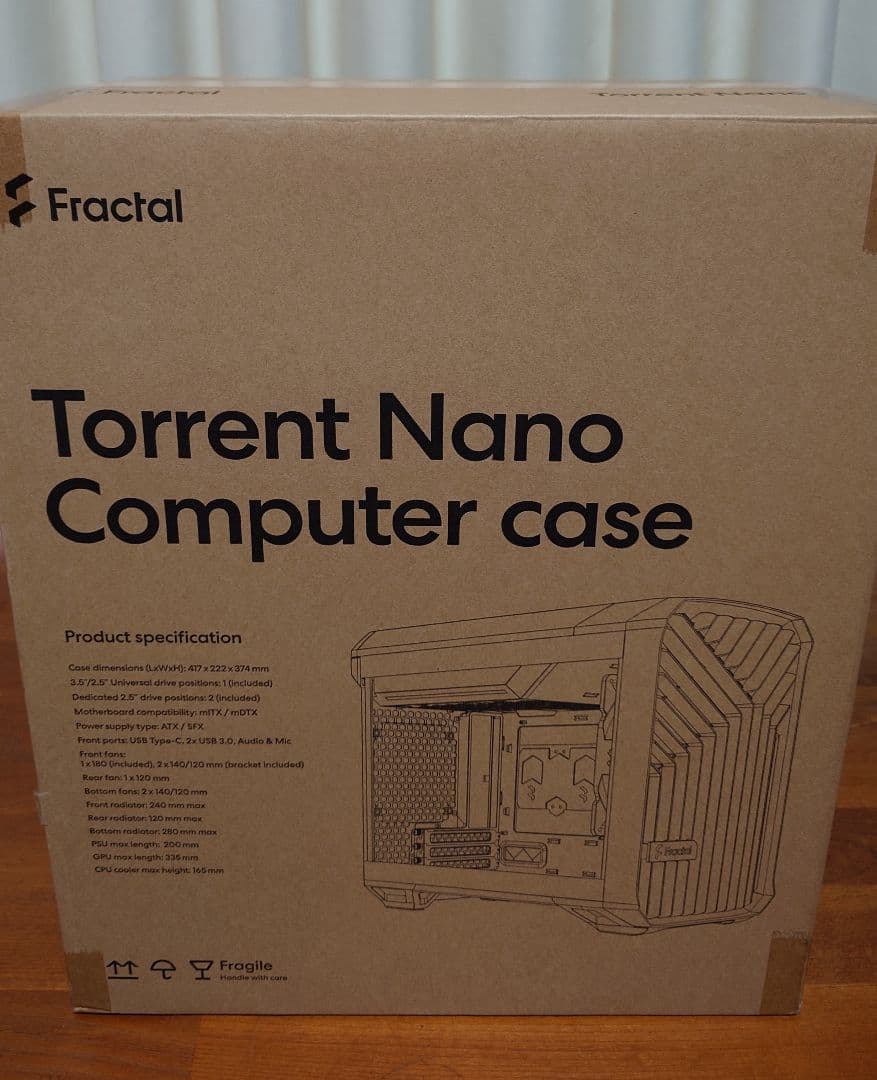 PCケース(自作PC用) Fractal Design Torrent Nano Black Solid