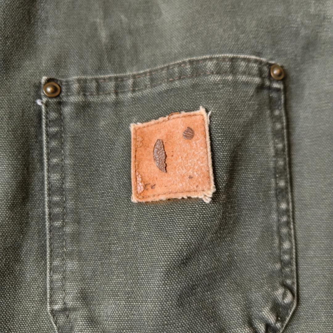 90s00s アメリカ製 カーハート チョアコート モス カーキ C02 MOS