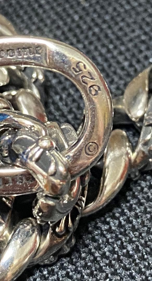 【一点物】ウォレットチェーン　　ファンシー　シルバー　クロス