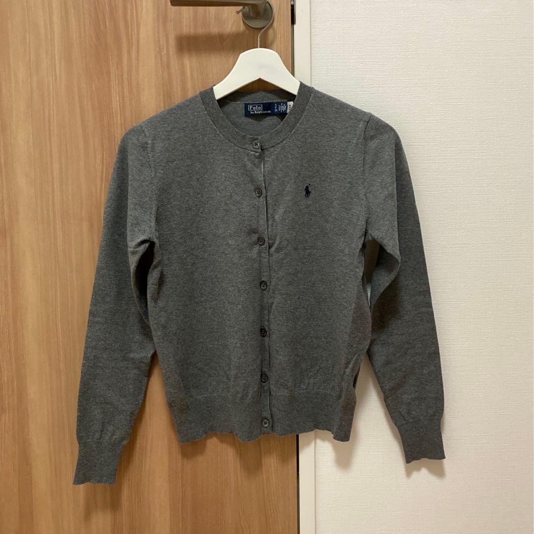 ポロ・ラルフローレン グレー 長袖カーディガン