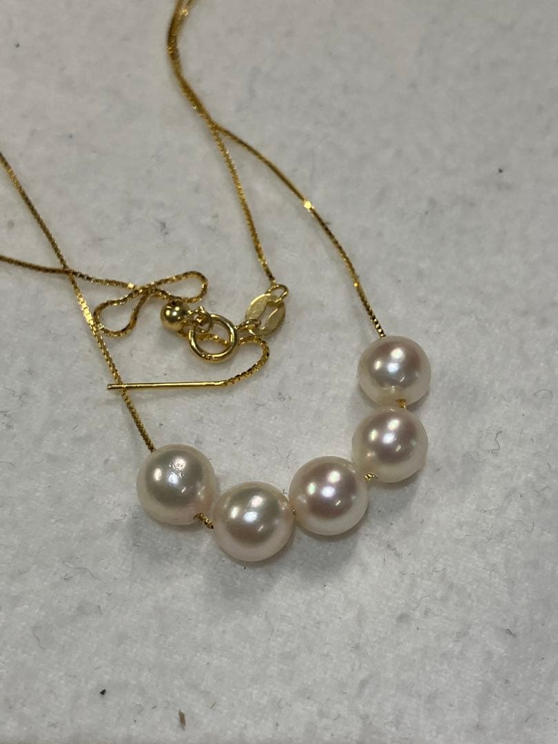 伊勢志摩英虞湾産あこや真珠　7mm パールネックレス