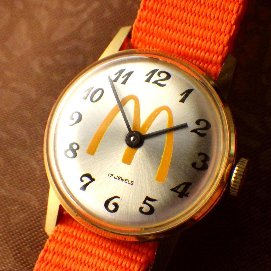 【1970年代頃】ヴィンテージ マクドナルド McDonald's 手巻き腕時計