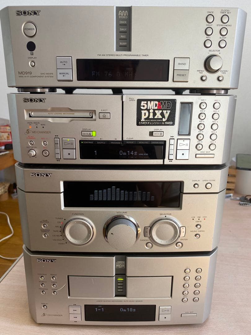 ラジオ・コンポ Sony MD919