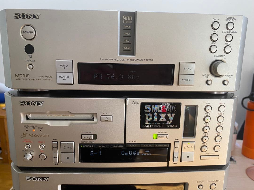 ラジオ・コンポ Sony MD919