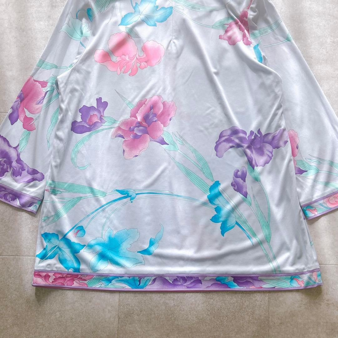 近年 LEONARD レオナール チュニック カットソー　トリム カンカン 44