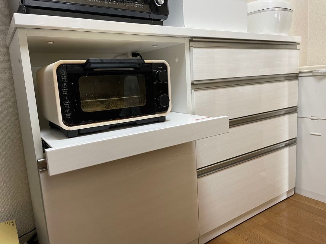 ニトリ　食器棚　リガーレ　下台　ハイタイプ