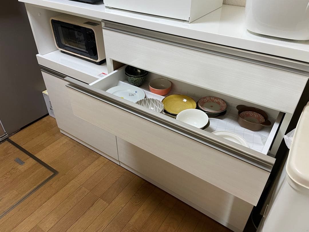 ニトリ　食器棚　リガーレ　下台　ハイタイプ