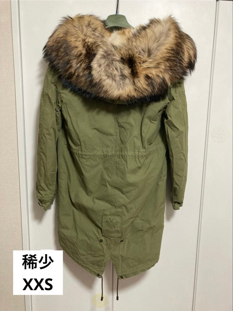 Mr&Mrs Italy 極上ラクーン&コヨーテ モッズコート XXS