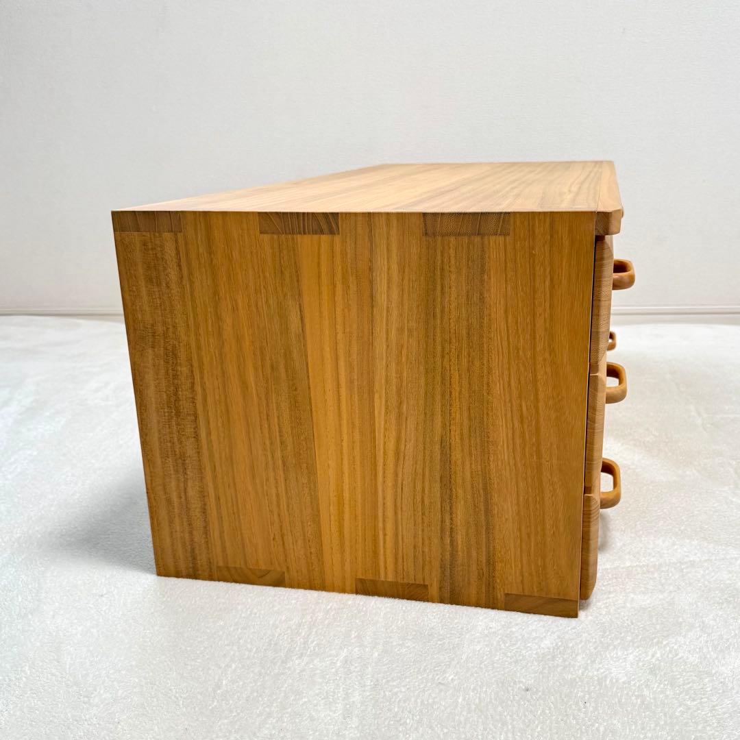 起立木工 桐 チェスト　3段　天然木　タンス　北欧　大塚家具