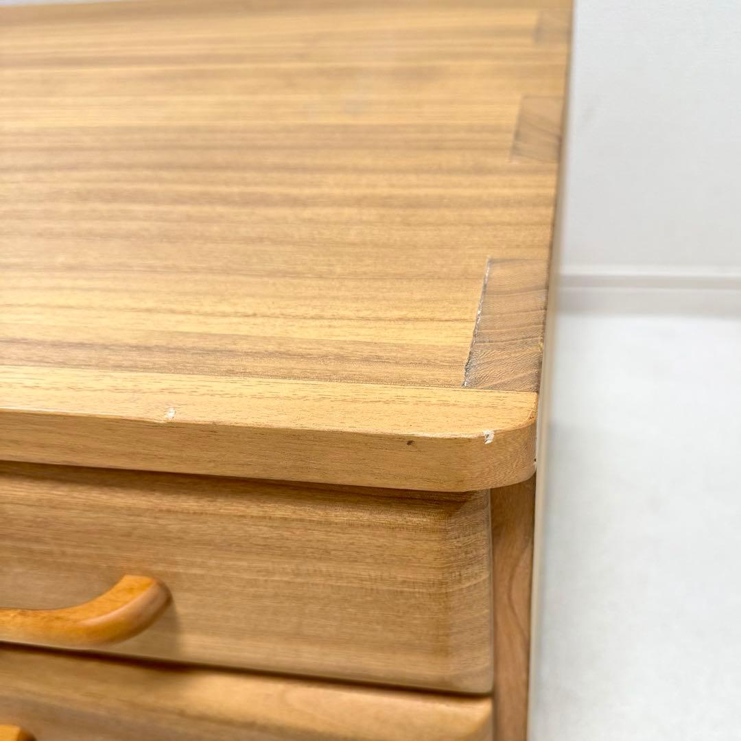 起立木工 桐 チェスト　3段　天然木　タンス　北欧　大塚家具