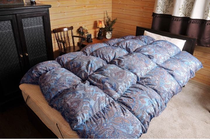 【あさひ】高級羽毛布団 フランス産羽毛ロイヤルゴールドラベル シングル