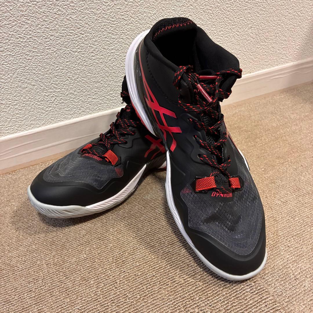 希少‼︎ バレーボール シューズ アシックス メタライズ 黒×赤26.0㎝