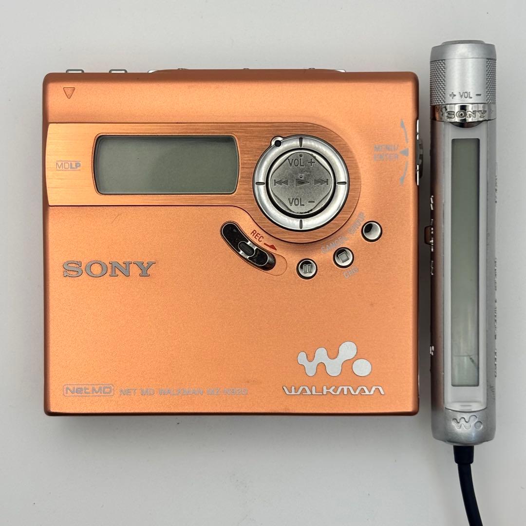 SONY MZ-N920 ソニー MDウォークマン レコーダー オレンジ