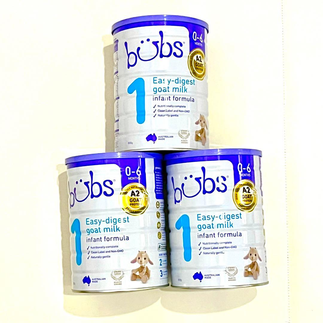 bubs バブズ ヤギミルク ステップ1 粉ミルク 3缶