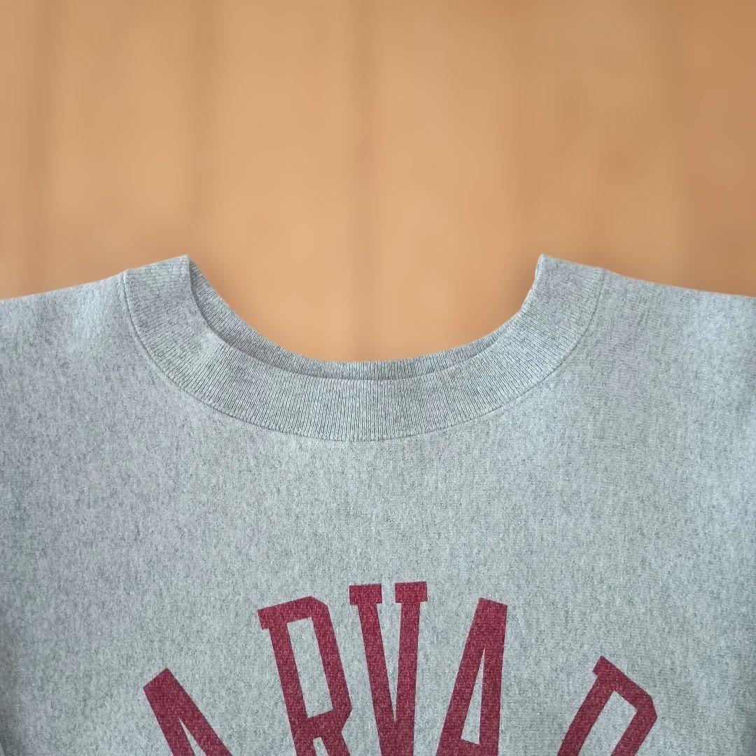 【L】チャンピオン　リバースウィーブ　赤タグ　ハーバード　harvard グレー