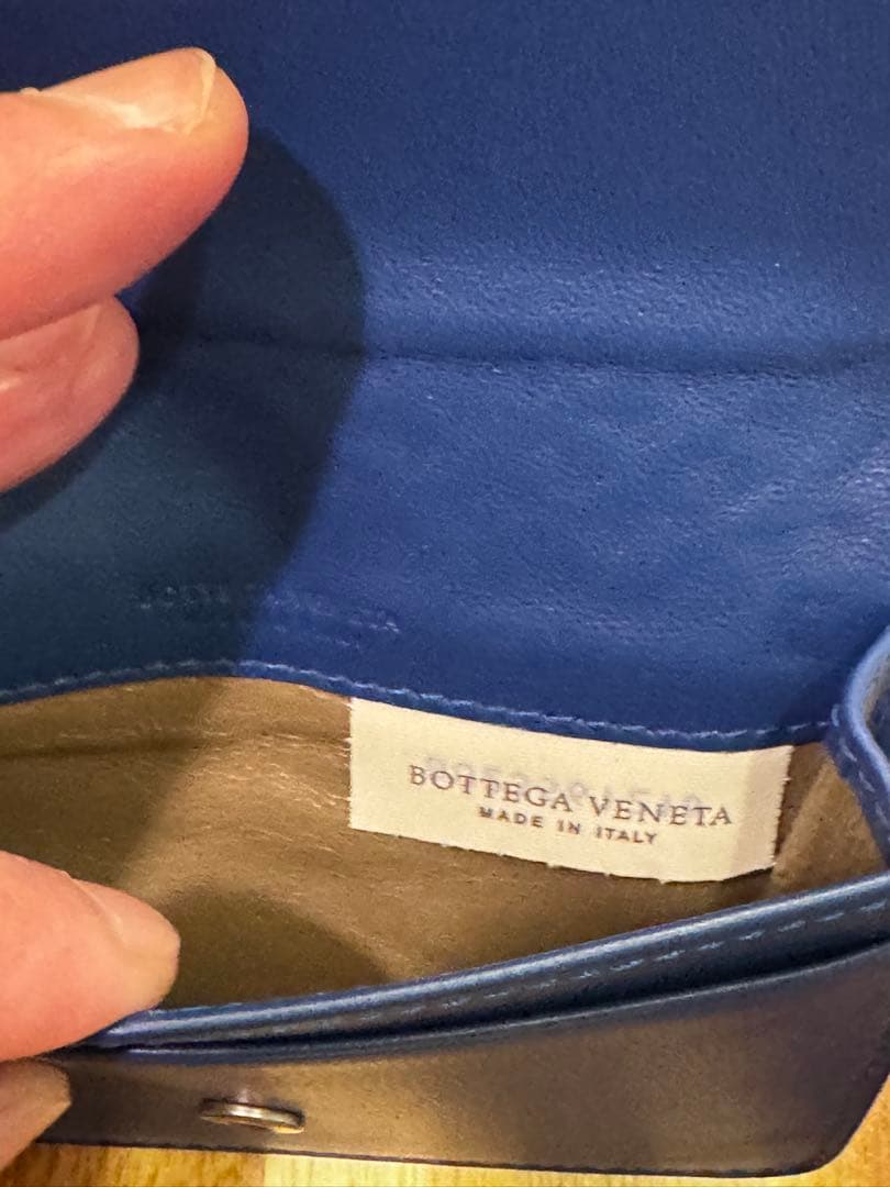 Bottega Veneta ボッテガヴェネタ 名刺入れ 青