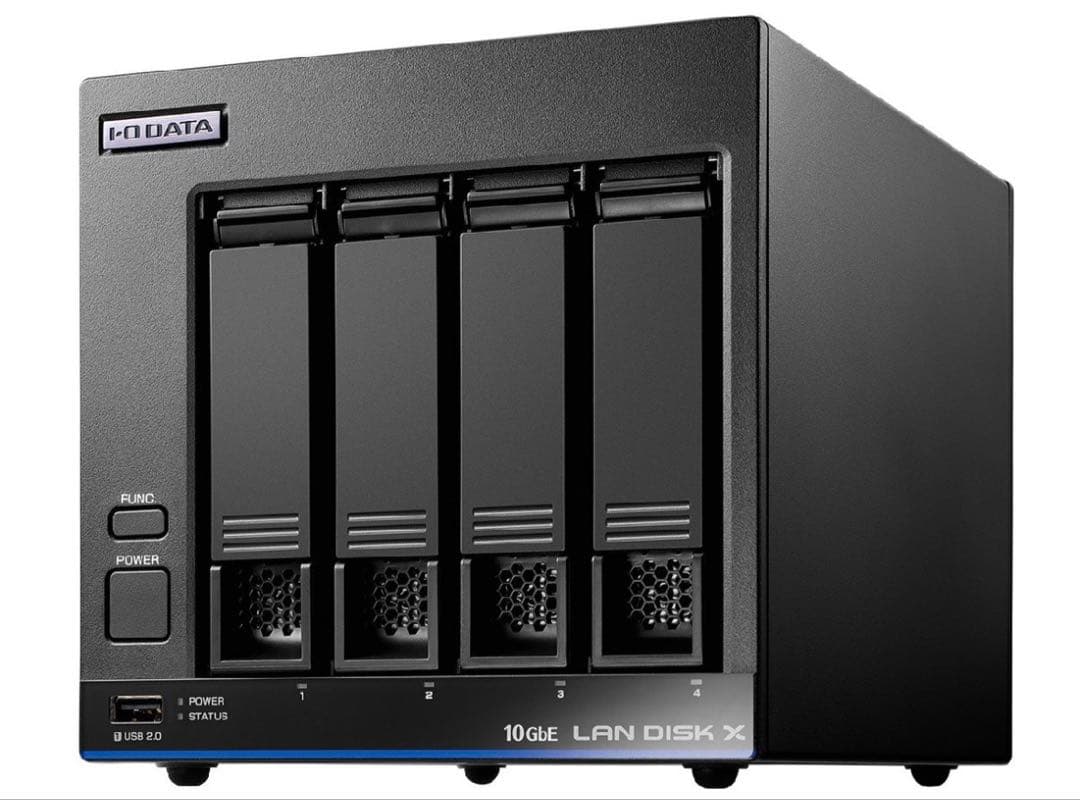 IODATA HDL4-XA16 10GbE 4ドライブ NAS ストレージ無し