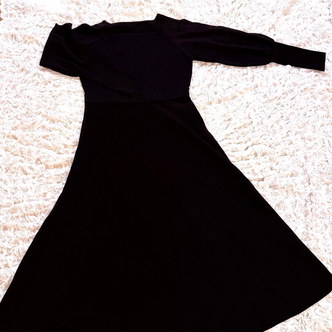 LOULOU WILLOUGHBY ルルウィルビー ニットワンピース 黒