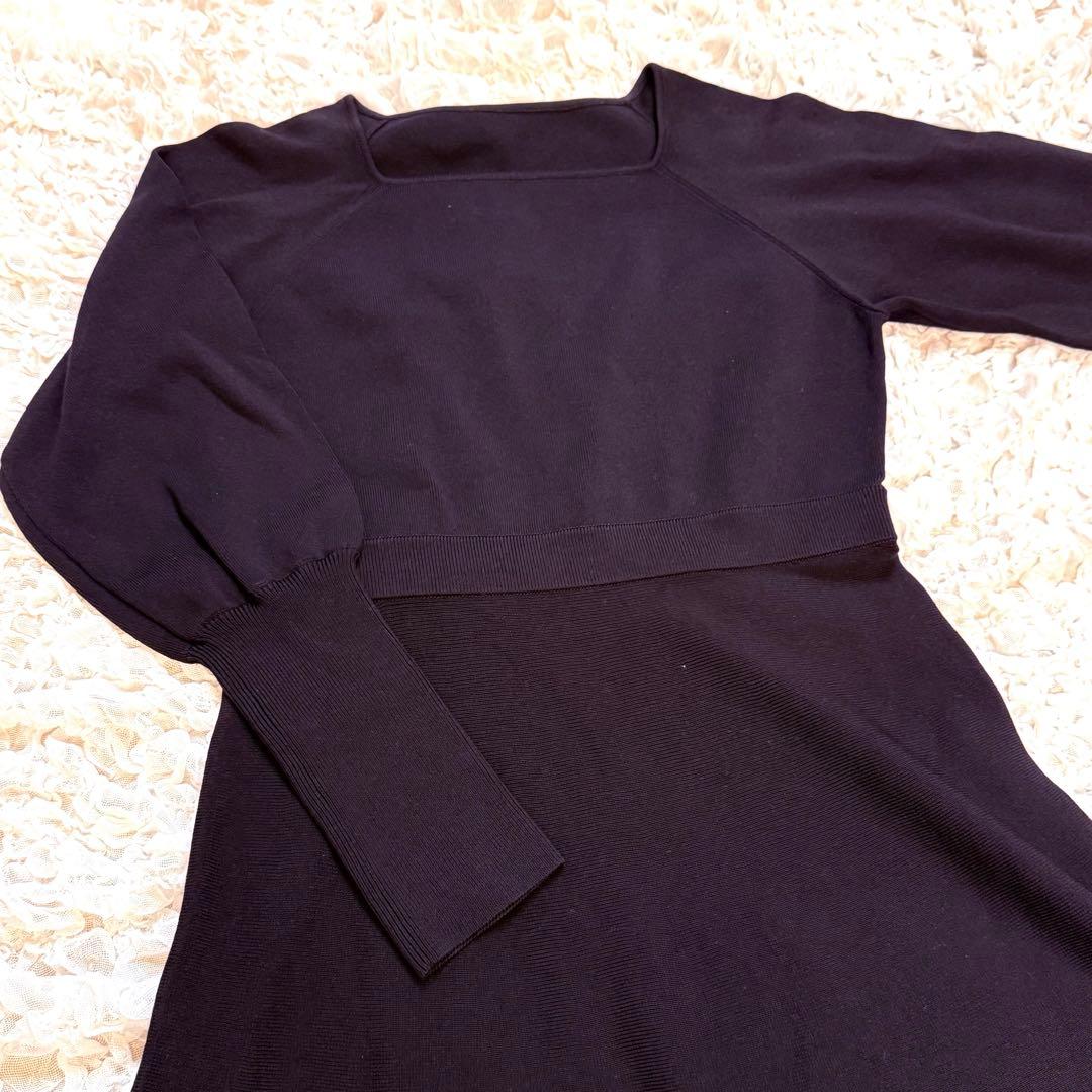 LOULOU WILLOUGHBY ルルウィルビー ニットワンピース 黒