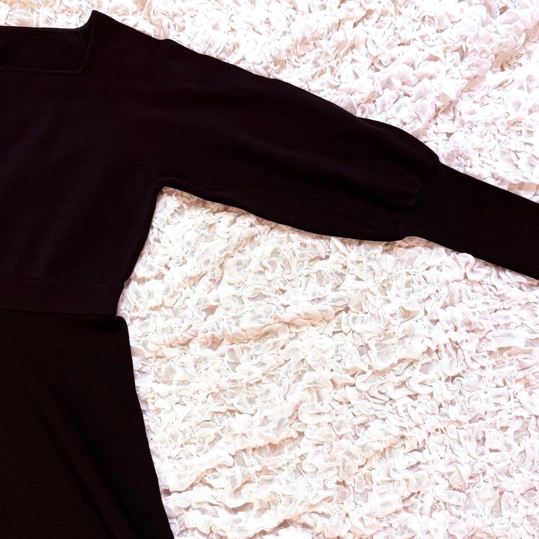 LOULOU WILLOUGHBY ルルウィルビー ニットワンピース 黒