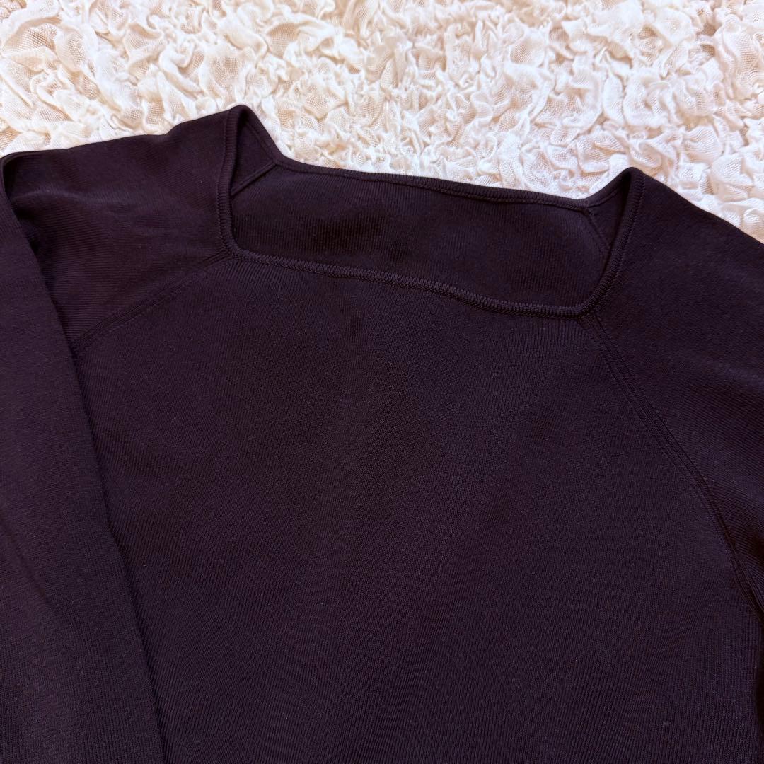 LOULOU WILLOUGHBY ルルウィルビー ニットワンピース 黒