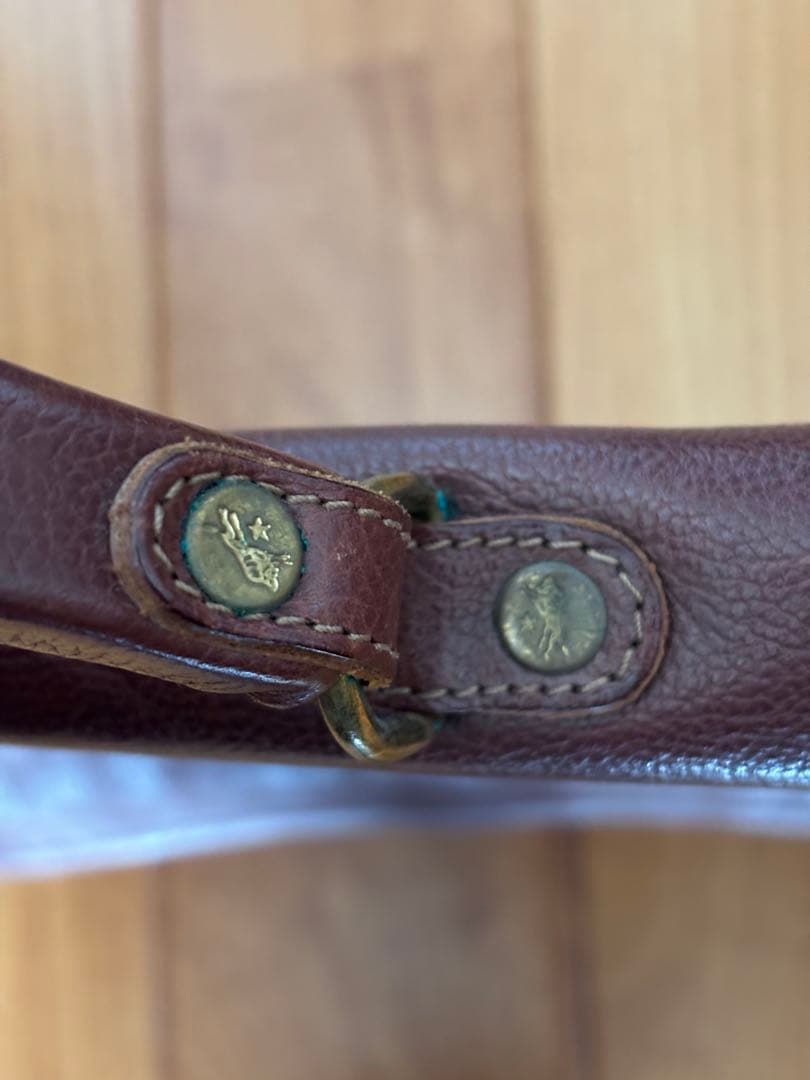 IL BISONTE ブラウンレザーブリーフケース