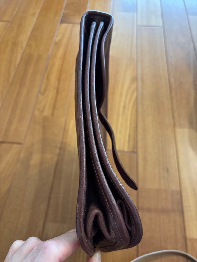 IL BISONTE ブラウンレザーブリーフケース