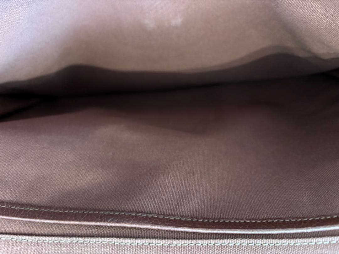 IL BISONTE ブラウンレザーブリーフケース