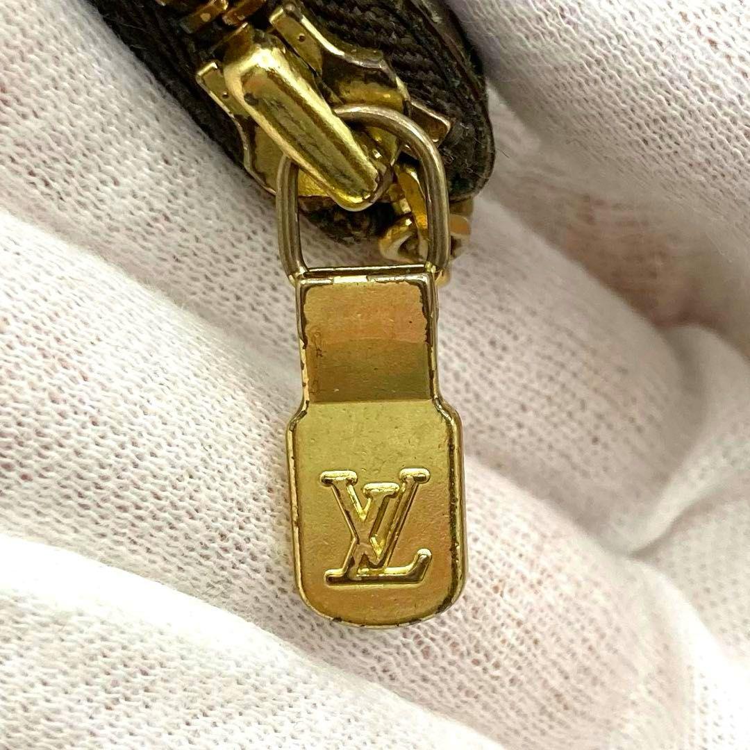 ルイヴィトン ポシェットクレ ケース モノグラム PVC レザー 小銭入れ