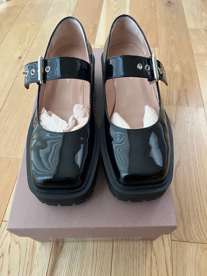 Gianvito Rossi ブラックローファー 厚底