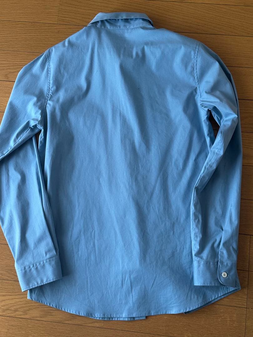 GUCCI 長袖シャツ ライトブルー 猫刺繍