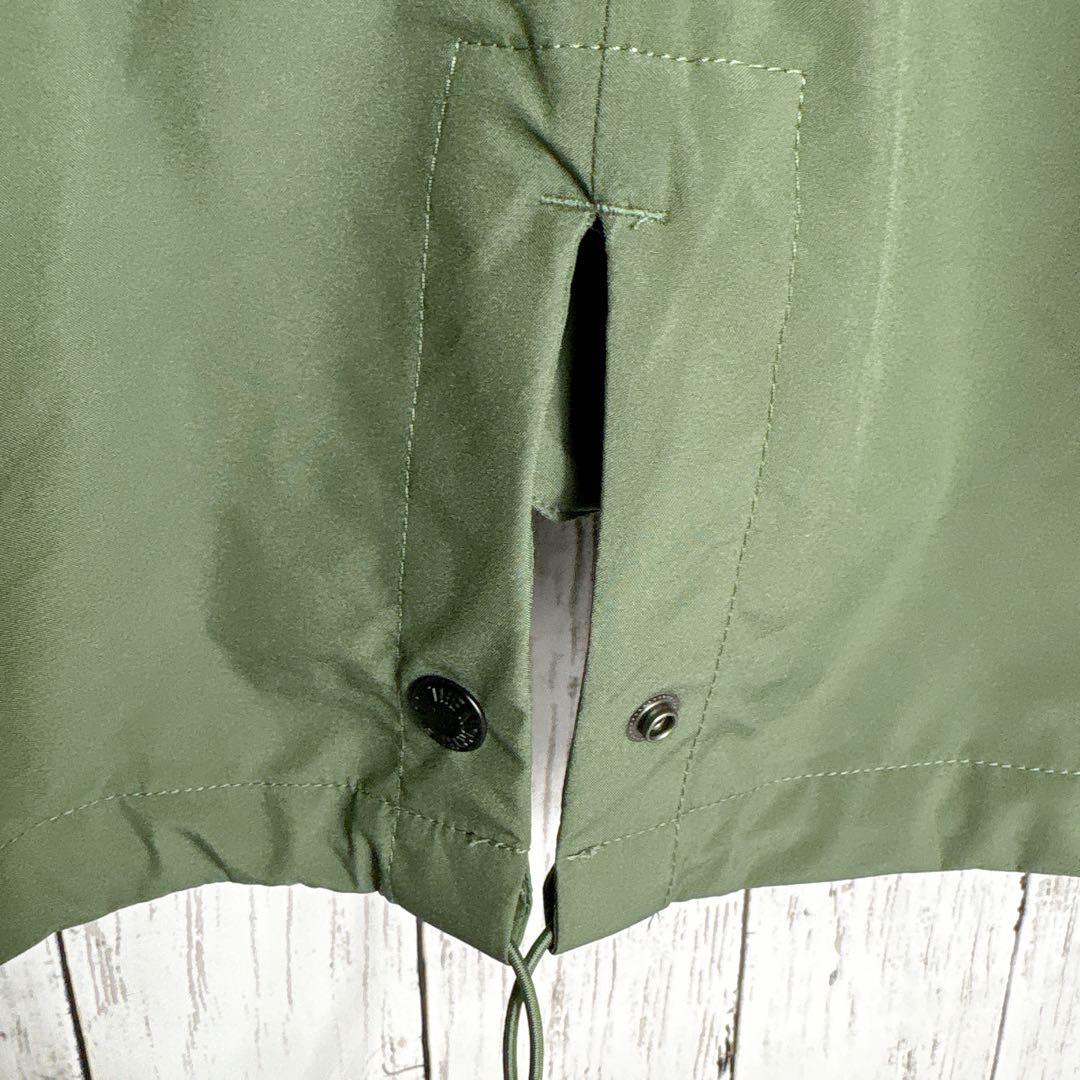 ノースフェイス フィッシュテール モッズコート XL オリーブ 刺繍ロゴ