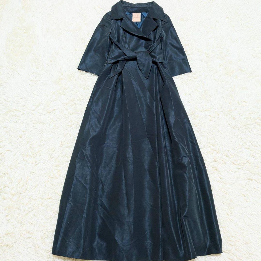 ✨美品✨ シビラ マキシ丈 ワンピース リボンベルト 深緑 M