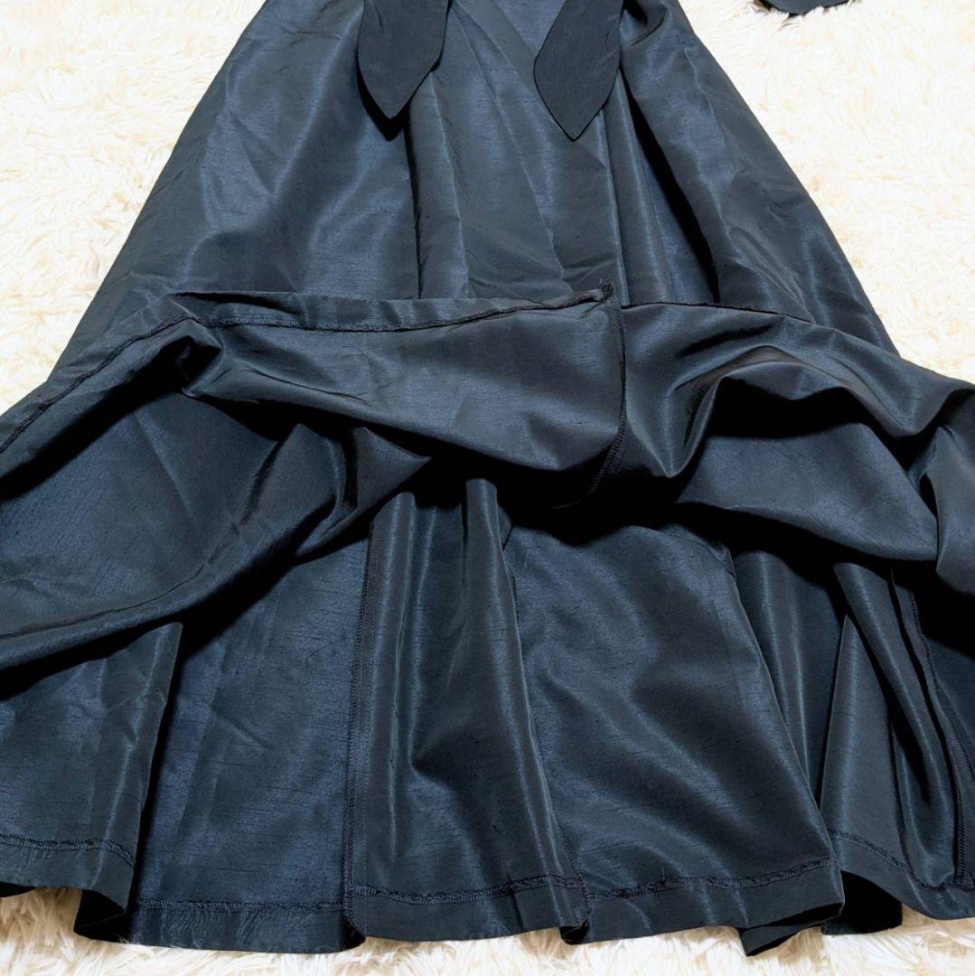 ✨美品✨ シビラ マキシ丈 ワンピース リボンベルト 深緑 M