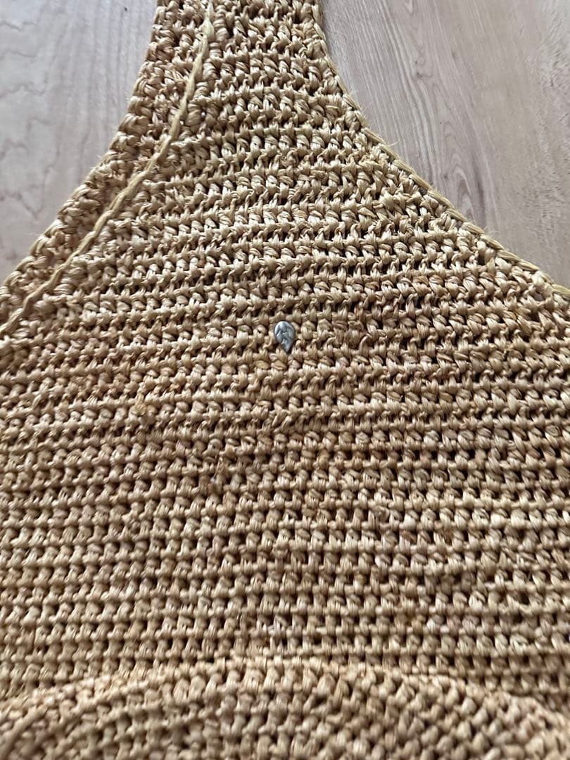 美品　ヘレンカミンスキーKAMINSKI 100%ラフィアかごバッグ