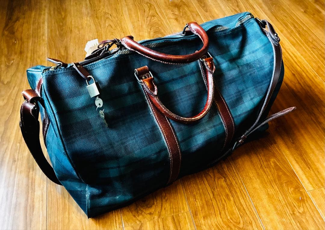 POLO RALPH LAUREN/PVC×レザー/ ボストンバック