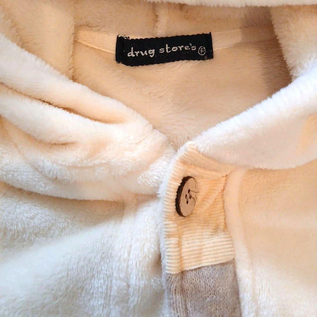 drug store's フリースフードパーカー