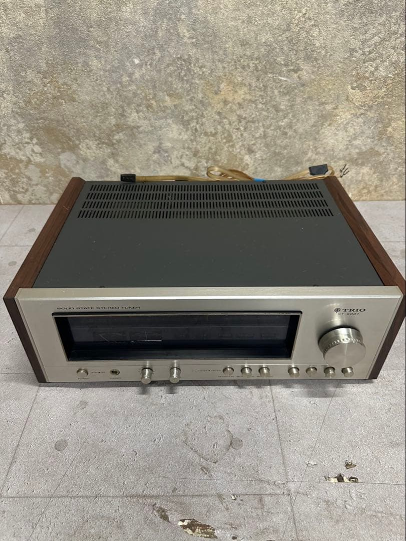 TRIO KT-9007 AM/FMステレオチューナー 木枠ビンテージ 取説付き